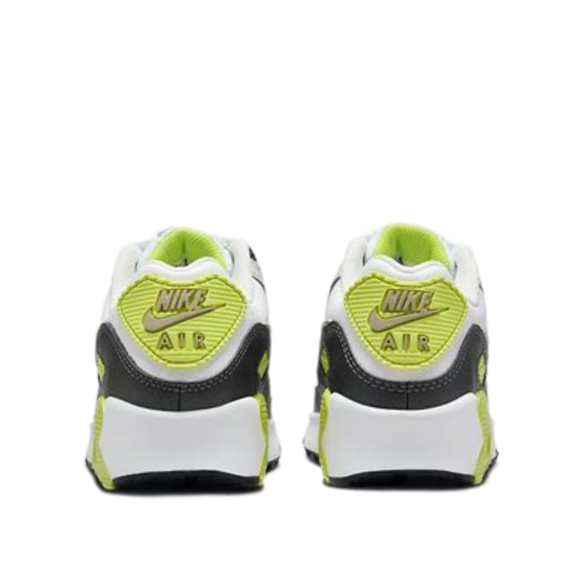 Nike Air Max 90 White and Green Sneakers - Picture 6 of 8